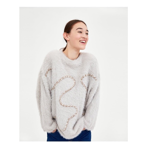 Zara Tops - ZARA Fuzzy Sweater